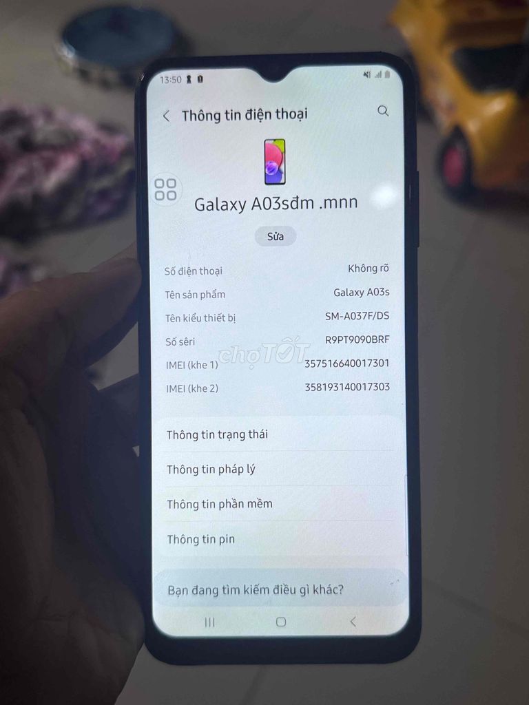 Samsung Galaxy A03s Đen. Mua bán Điện thoại tại Huyện Đức Hòa Long An được đăng bởi loa keo gia re hình 1