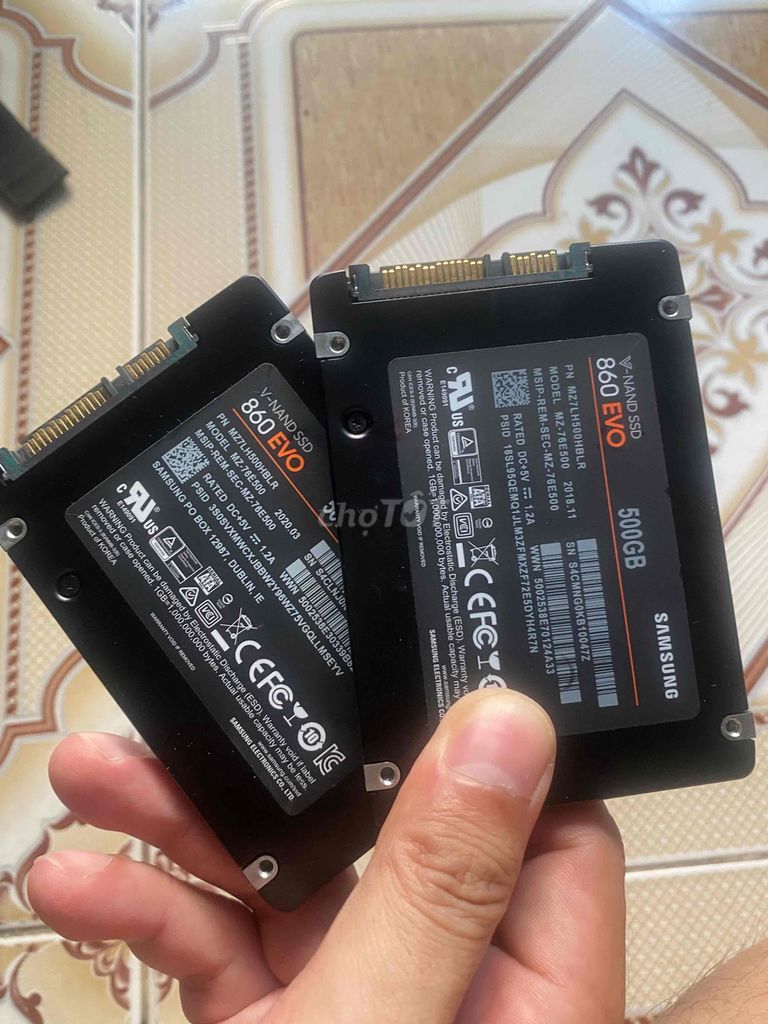 Ổ cứng SSD Samsung 860 EVO 500GB zin chuẩn. Mua bán Linh kiện (RAM, Card...) tại Quận 1 Tp Hồ Chí Minh được đăng bởi Nguyễn hình 1