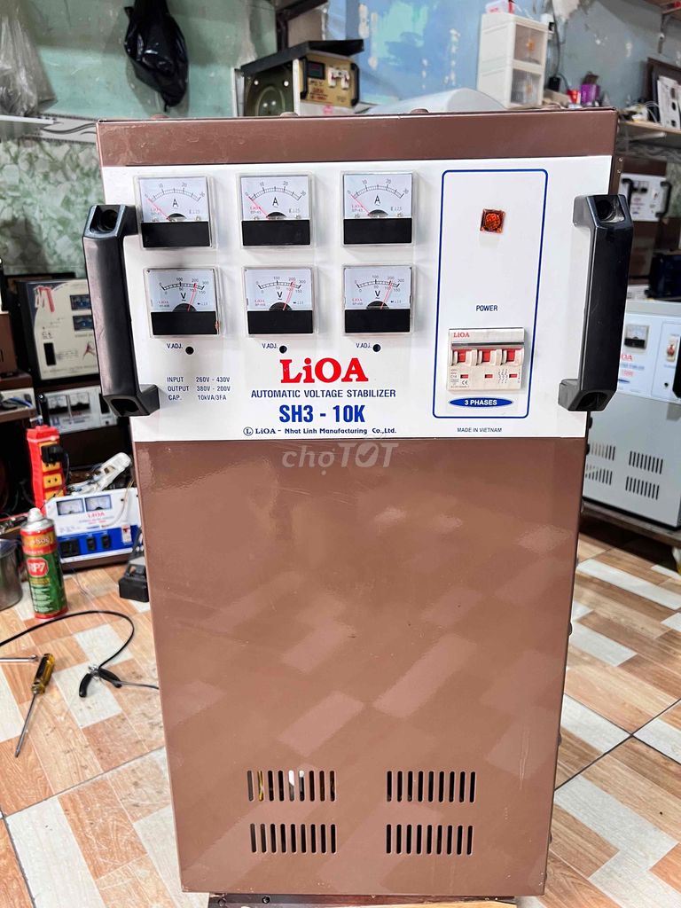 Ổn áp Lioa SH3-10K 3 pha vào 260v-430v ra 380v-200. Mua bán Đồ chuyên dụng, Giống nuôi trồng tại Quận Bình Tân Tp Hồ Chí Minh được đăng bởi  ổn áp cũ bình tân  hình 1