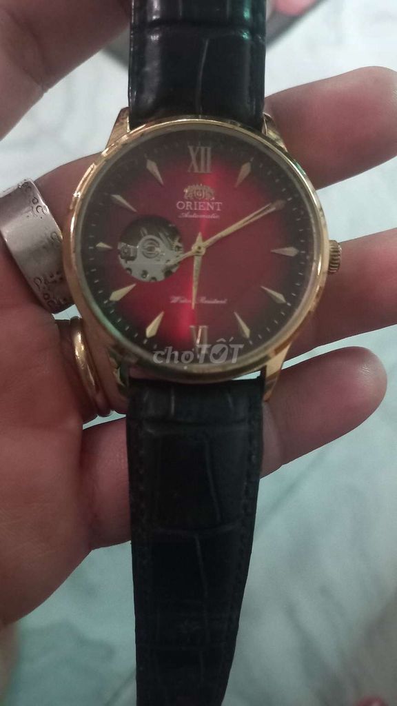 Đồng hồ đeo tay Orent Nam Đỏ lộ máy cơ auto 40mm. Mua bán Đồng hồ tại Quận Ninh Kiều Cần Thơ được đăng bởi Mộc Cường hình 1