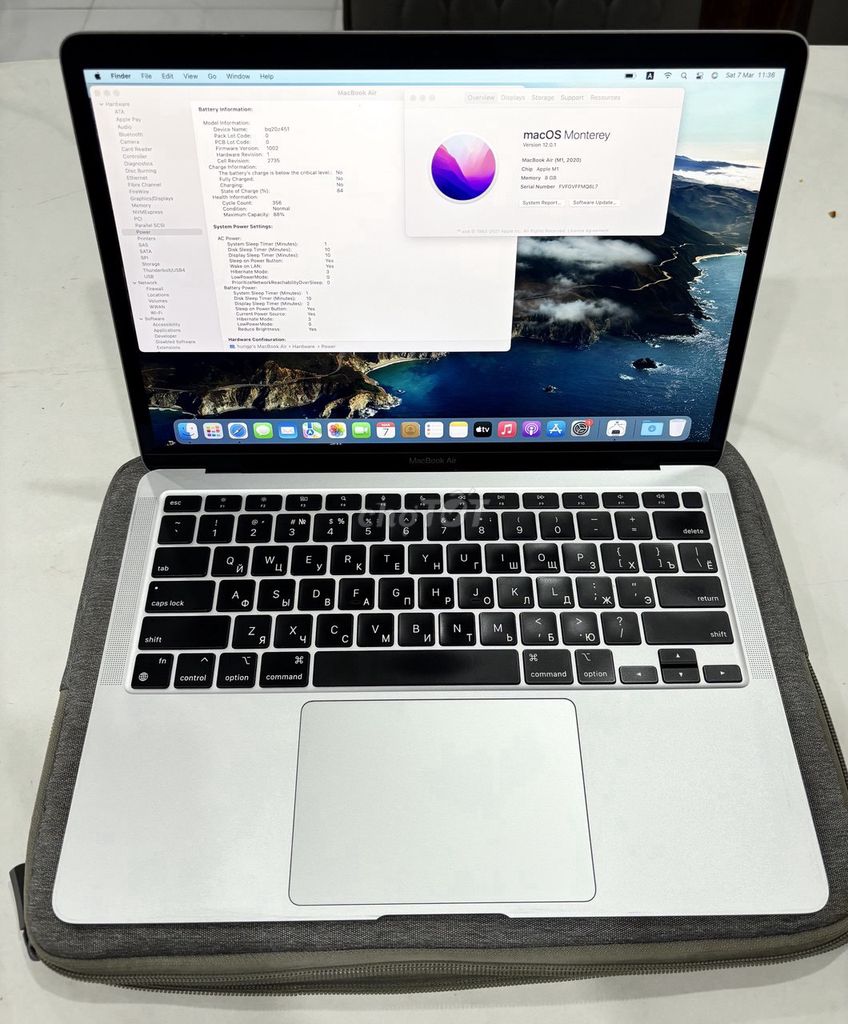 Apple MacBook Air M1 8GB/256GB Bạc. Mua bán Laptop tại Quận Cầu Giấy Hà Nội được đăng bởi Hung Phung hình 1