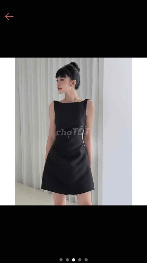Váy Nữ Cổ Thuyền Hở Lưng Đen Size S. Mua bán Quần áo tại Quận Ba Đình Hà Nội được đăng bởi huhu lulu hình 1