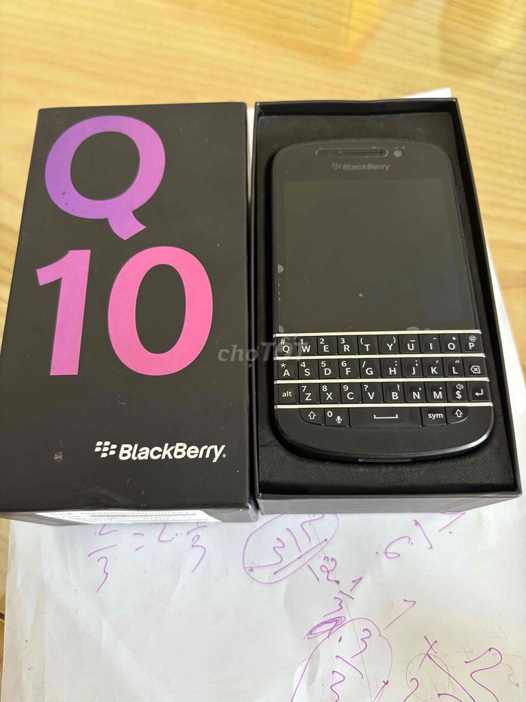 BlackBerry Q10 full box. Mua bán Điện thoại tại Quận 12 Tp Hồ Chí Minh được đăng bởi fish pink hình 1