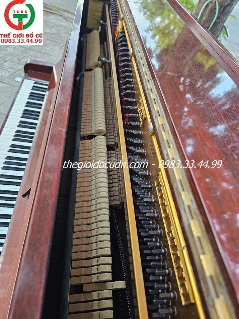 Đàn piano Nâu đỏ Đã qua sử dụng. Mua bán Nhạc cụ tại Quận Sơn Trà Đà Nẵng được đăng bởi THANH LÝ MUA BÁN ĐỒ CŨ MỚI hình 1