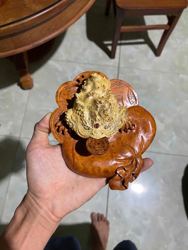 Tượng Thiềm thừ Gỗ tự nhiên. Mua bán Đồ sưu tầm, đồ cổ tại Thành phố Buôn Ma Thuột Đắk Lắk được đăng bởi đại phạm hình 1