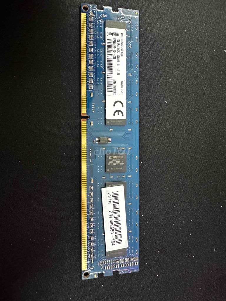 RAM Kingston 4GB DDR3. Mua bán Linh kiện (RAM, Card...) tại Quận Bình Tân Tp Hồ Chí Minh được đăng bởi Phúc hình 1