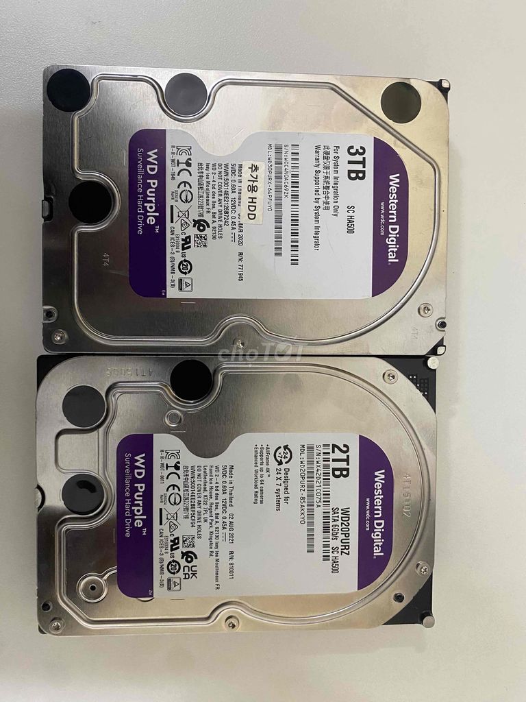 ổ cứng hdd 2tb- 3tb wd tím Bh 2 năm