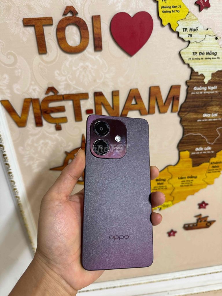 Oppo A3X 128GB Tím Chính hãng Zin- Đẹp 98. Mua bán Điện thoại tại Quận Long Biên Hà Nội được đăng bởi ADAYROI ĐIỆN THOẠI RUBY  hình 1