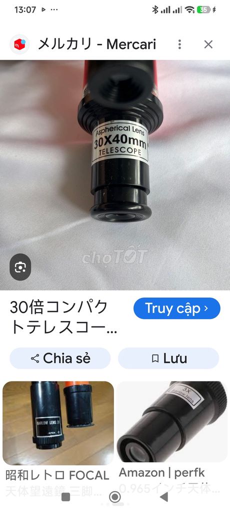 Ống nhòm thiên văn 30x40mm. Mua bán Sở thích khác tại Quận Tân Phú Tp Hồ Chí Minh được đăng bởi Nhà Giá Rẻ hình 1