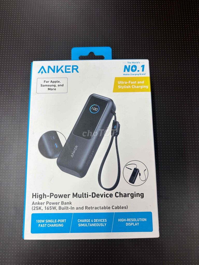 Anker A1695 Sạc dự phòng 25000mAh 165W. Mua bán Phụ kiện (Màn hình, Chuột...) tại Quận Hải Châu Đà Nẵng được đăng bởi huy hình 1