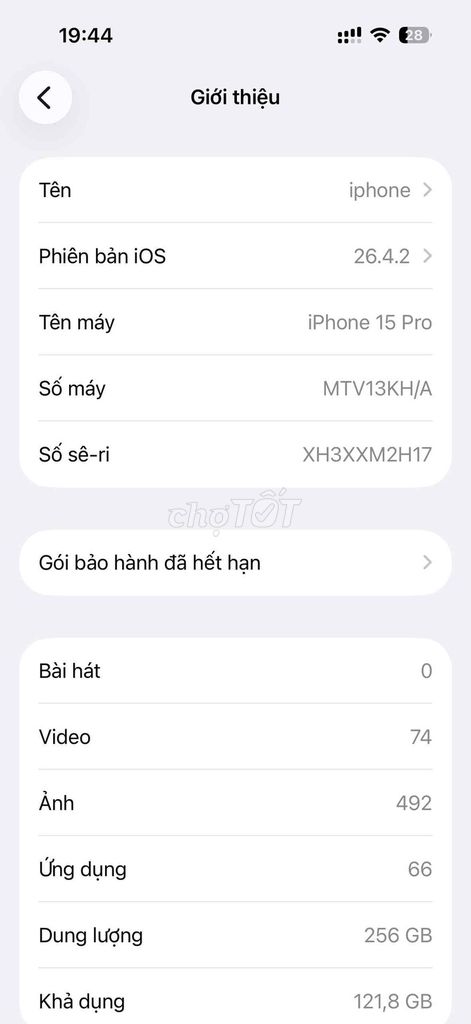 iPhone 15 Pro 256GB. Mua bán Điện thoại tại Huyện Nghi Lộc Nghệ An được đăng bởi Trần văn quý hình 1