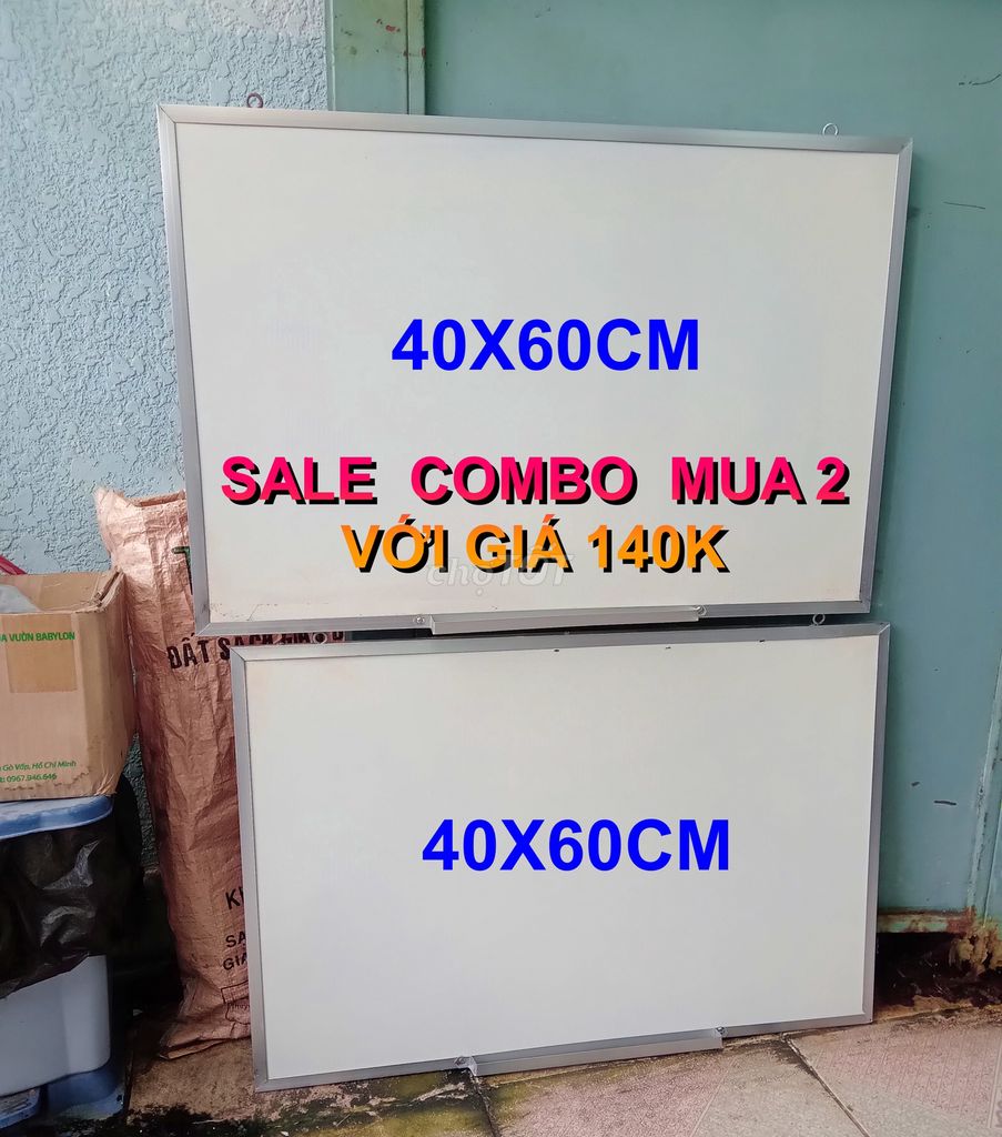 Giá sale khi mua combo 2 bảng viết lông 400x600mm