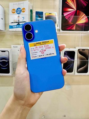 Apple iPhone 16 Lock 128GB Xanh 98% 2 SIM
