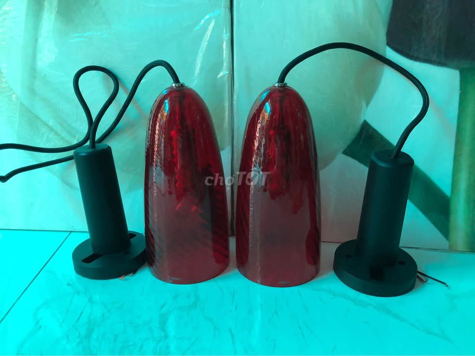 Đèn treo Thủy tinh Đỏ Nhật Bản 25cm. Mua bán Đèn tại Thành phố Nha Trang Khánh Hòa được đăng bởi Anh hình 1