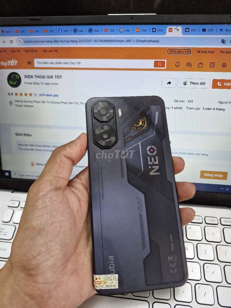 NUBIA NEO 3 8GB.128GB PIN 6000 UNISOC T8100 MƯỢT. Mua bán Điện thoại tại Quận Bình Thạnh Tp Hồ Chí Minh được đăng bởi Dân Mobile hình 1