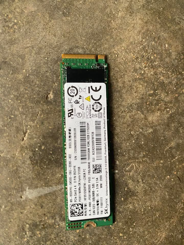 RAM SK hynix PC611 512GB PCIe Gen3 x4. Mua bán Linh kiện (RAM, Card...) tại Quận Ngũ Hành Sơn Đà Nẵng được đăng bởi Nghĩa Đặng hình 1
