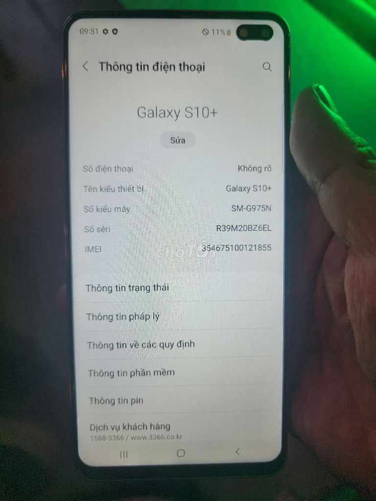 Samsung Galaxy S10+ 8GB/512GB Trắng. Mua bán Điện thoại tại Quận Bình Tân Tp Hồ Chí Minh được đăng bởi Anh Tuấn hình 1