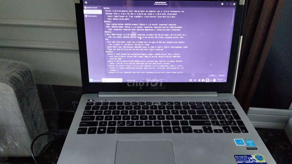 Asus X551L i3-4030U 4GB/120GB. Mua bán Laptop tại Huyện Tiên Du Bắc Ninh được đăng bởi nguyễn văn huy hình 1