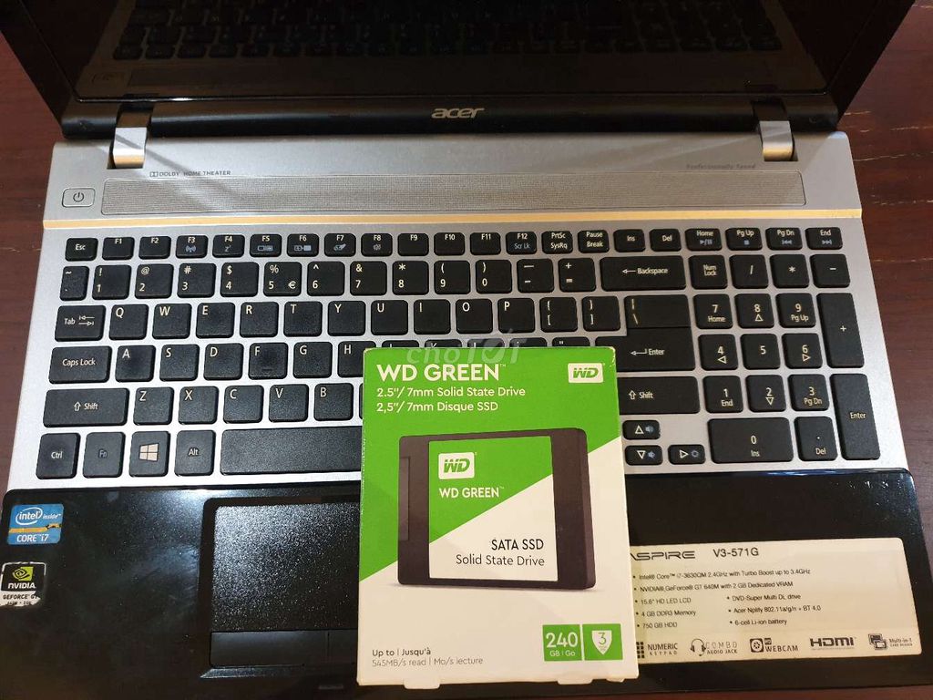 Acer V3-571G i7 4GB/240GB. Mua bán Laptop tại Quận Tân Bình Tp Hồ Chí Minh được đăng bởi Dai hình 1