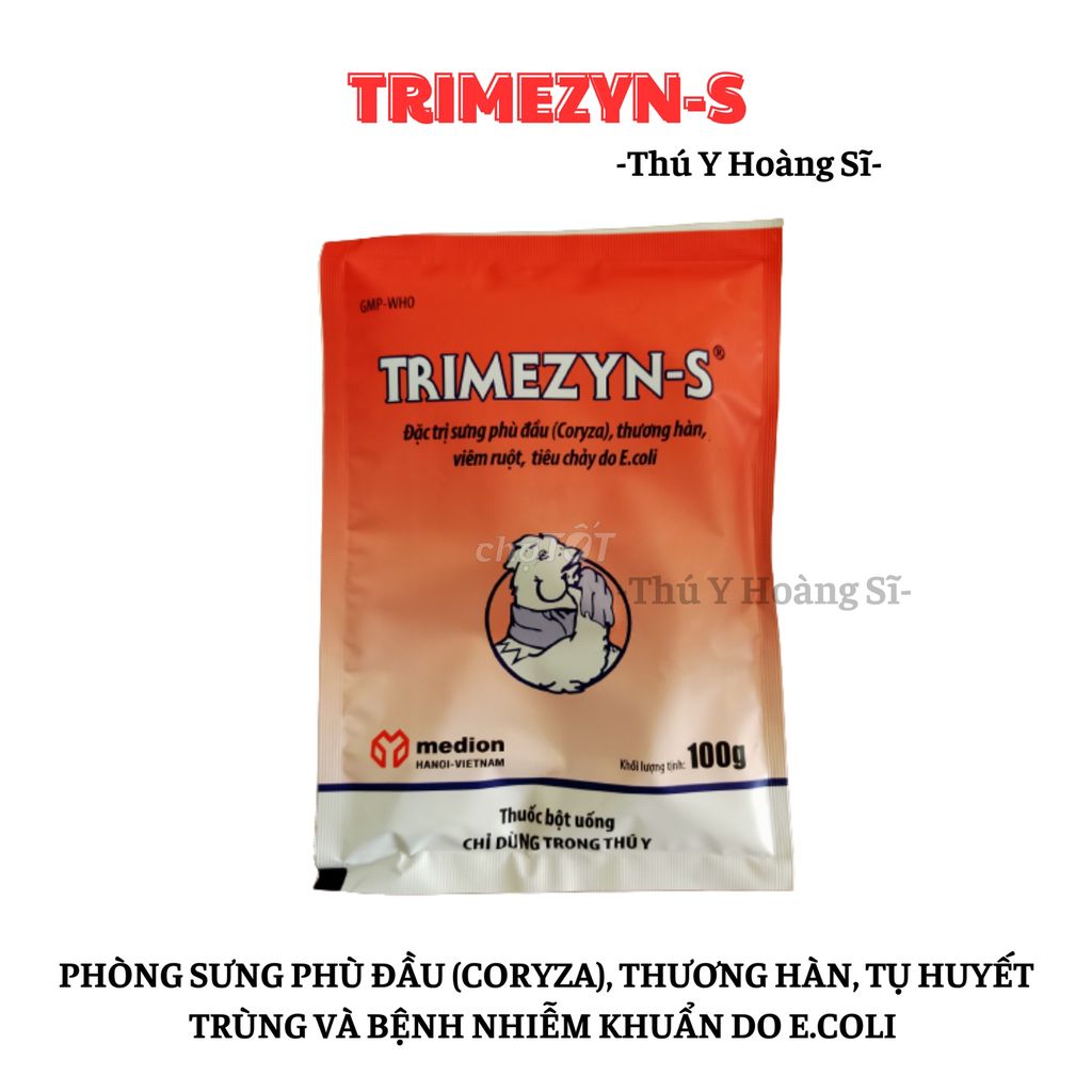 Trimezyn-s Xử lí sưng phù đầu trên gia cầm