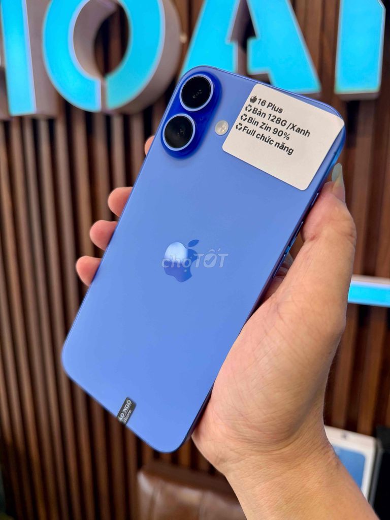🍎iPhone 16 Plus 128GB Xanh 98%. Mua bán Điện thoại tại Thành phố Huế Thừa Thiên Huế được đăng bởi Hoàng Lộc Smartphone  hình 1