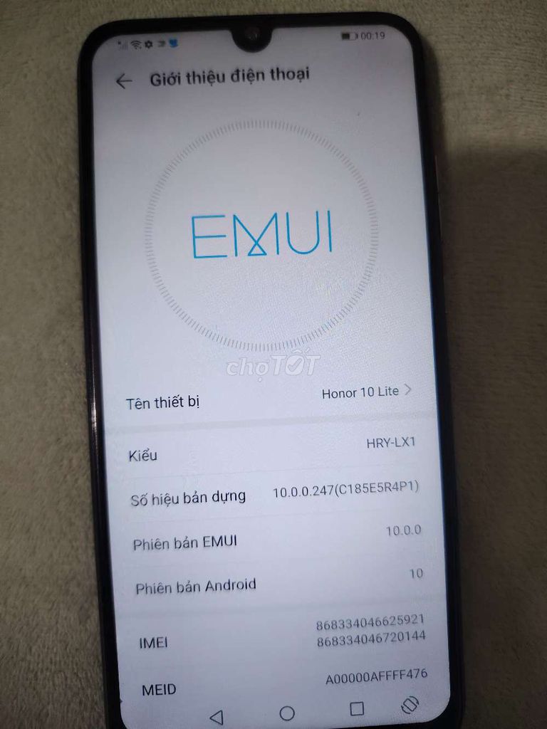 Honor 10 Lite 4GB/64GB Đen. Mua bán Điện thoại tại Huyện Hoài Đức Hà Nội được đăng bởi Quang nguyễn văn hình 1