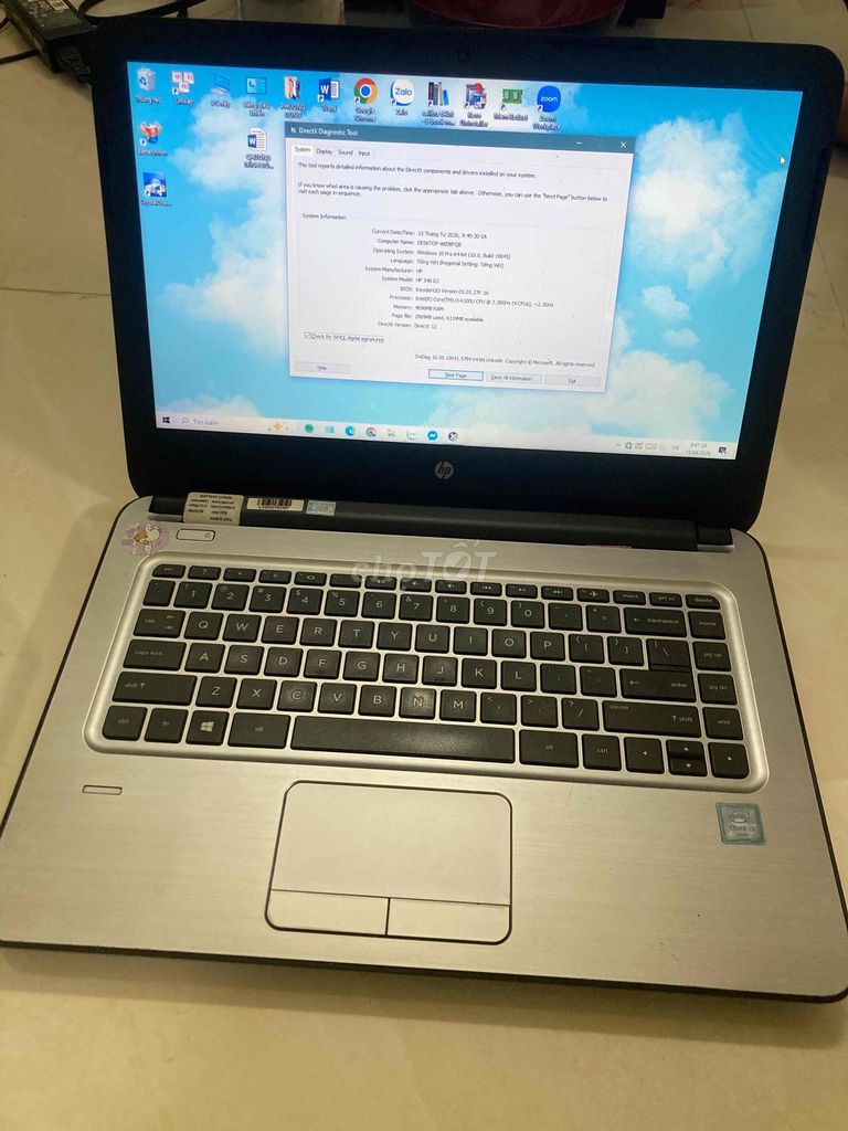 HP 348 G3 i3-6100U 4GB/512GB. Mua bán Laptop tại Quận Cẩm Lệ Đà Nẵng được đăng bởi Quyết hình 1