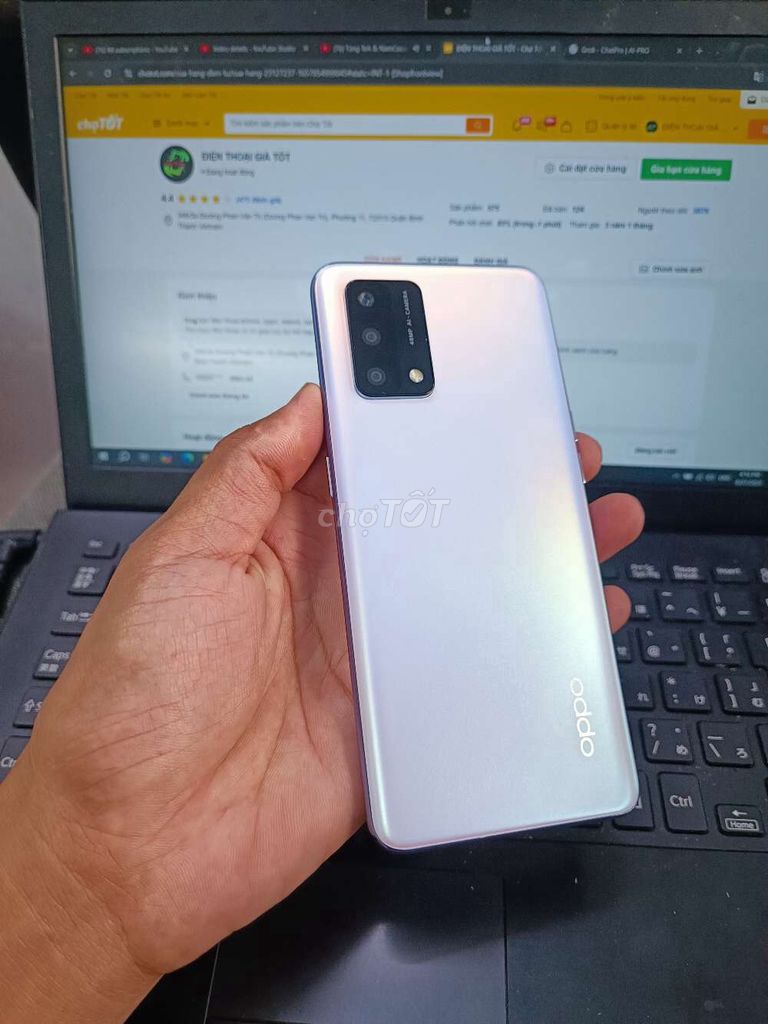 OPPO A74 8GB.128GB PIN 5000 SNAP 662 KO VÂN TAY. Mua bán Điện thoại tại Quận Bình Thạnh Tp Hồ Chí Minh được đăng bởi Dân Mobile hình 1