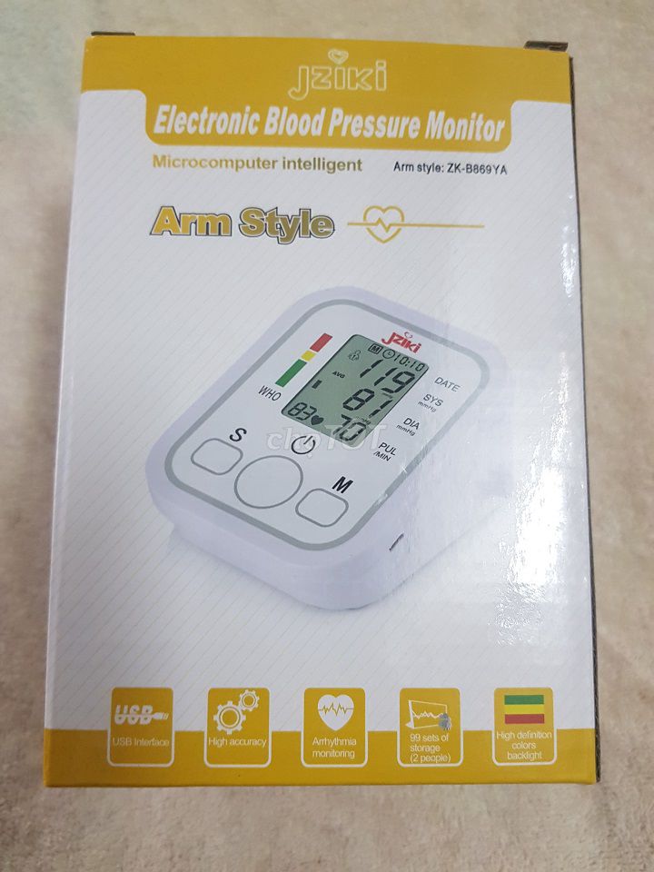 Máy đo huyết áp điện tử ZK-B869, tiện ích