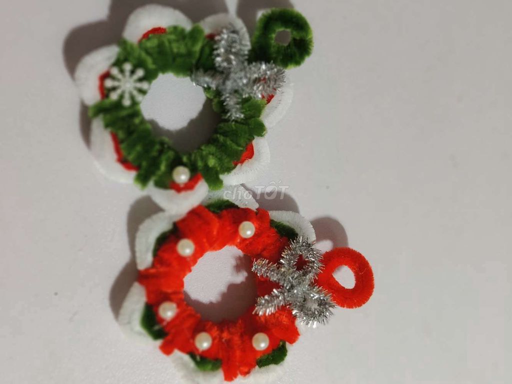 combo 2 Vòng nguyệt quế Kẽm nhung Đỏ Xanh lá Trắng. Mua bán Cây cảnh, đồ trang trí tại Thành phố Đà Lạt Lâm Đồng được đăng bởi Tiệm bánh Thanh Hà hình 1