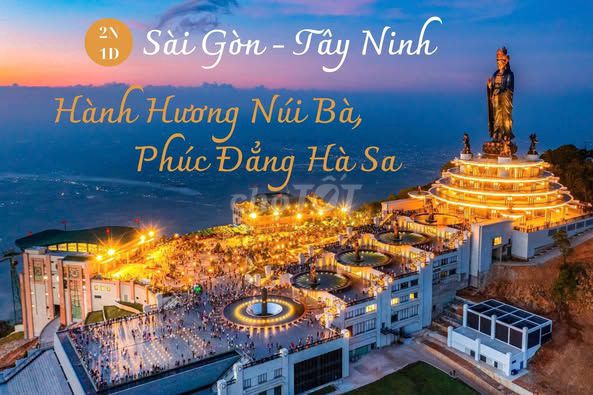 Tour ghép hành hương  2N1D SG-Bình Dương-Tây Ninh