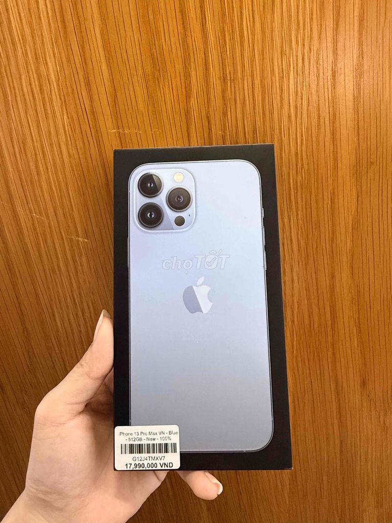 Apple iPhone 13 Pro Max 512GB Xanh VN New seal. Mua bán Điện thoại tại Quận Ninh Kiều Cần Thơ được đăng bởi Minh Phát hình 1