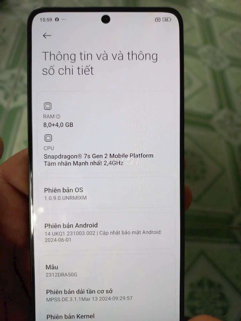 Redmi note 13 pro 5G 8/128 snap 7s Gen 2 siêu mạnh