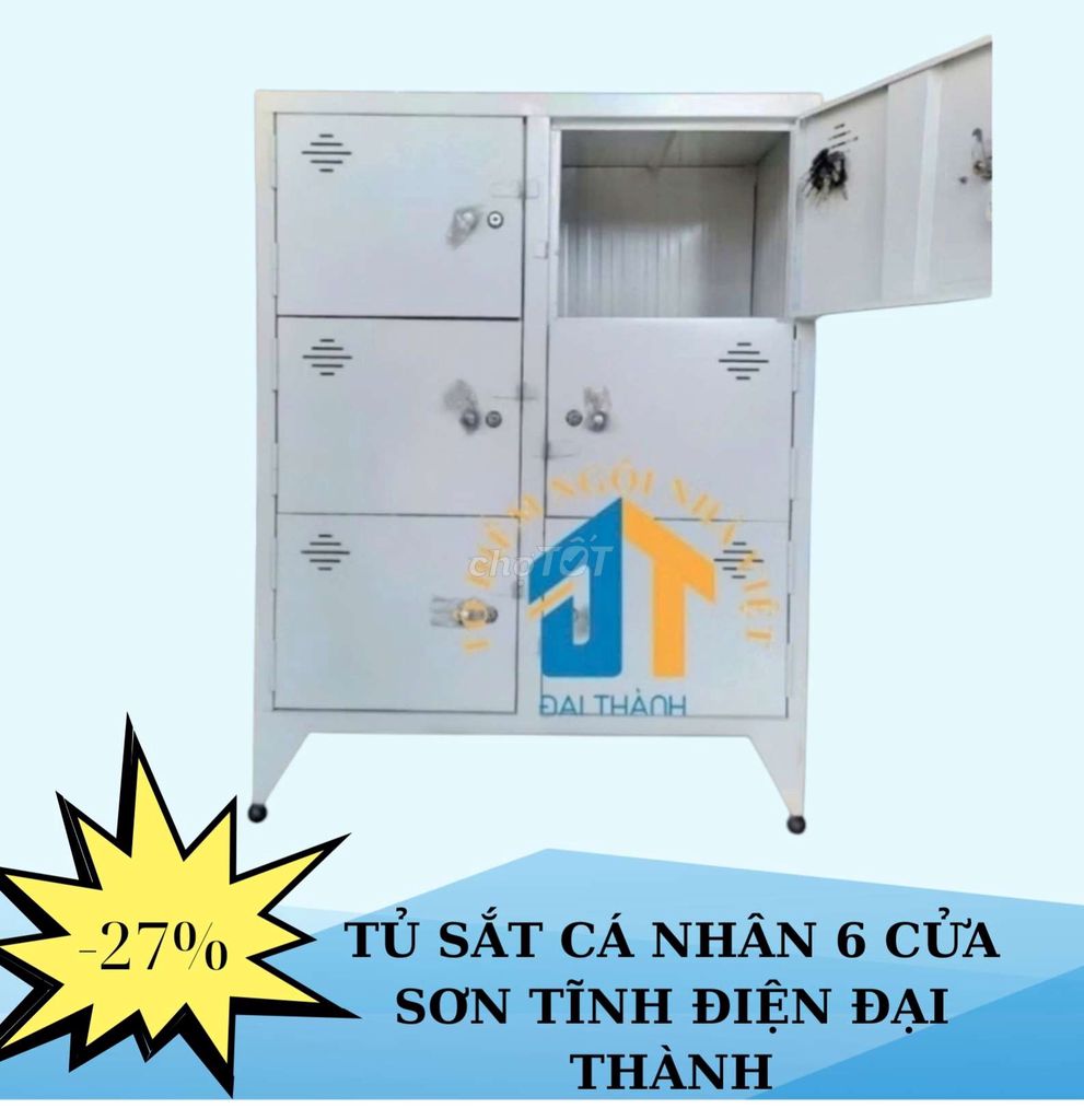 Tủ sắt cá nhân 6 cửa SƠN TĨNH ĐIỆN giá siêu rẻ