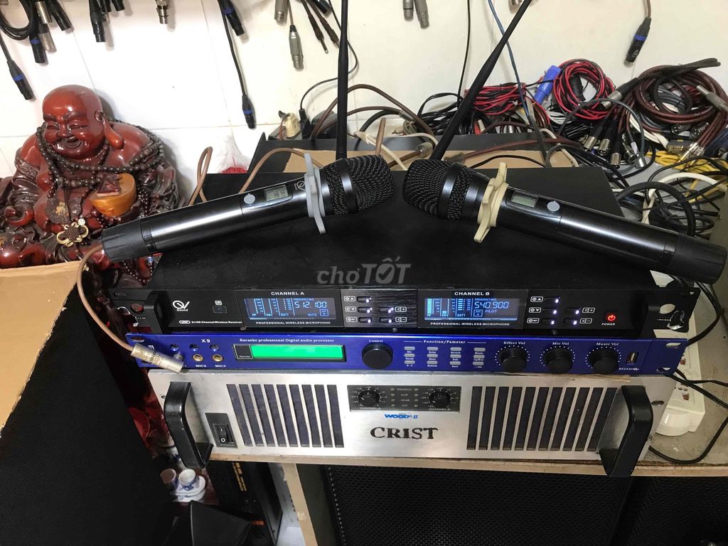 Micro không dây QV Sound Đen UHF made in Taiwan. Mua bán Tivi, Âm thanh tại Quận Phú Nhuận Tp Hồ Chí Minh được đăng bởi khoi hình 1