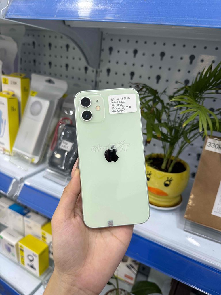 Apple iPhone 12 64GB Xanh mint đẹp 99. Mua bán Điện thoại tại Huyện Hóc Môn Tp Hồ Chí Minh được đăng bởi Luân Hoài hình 1