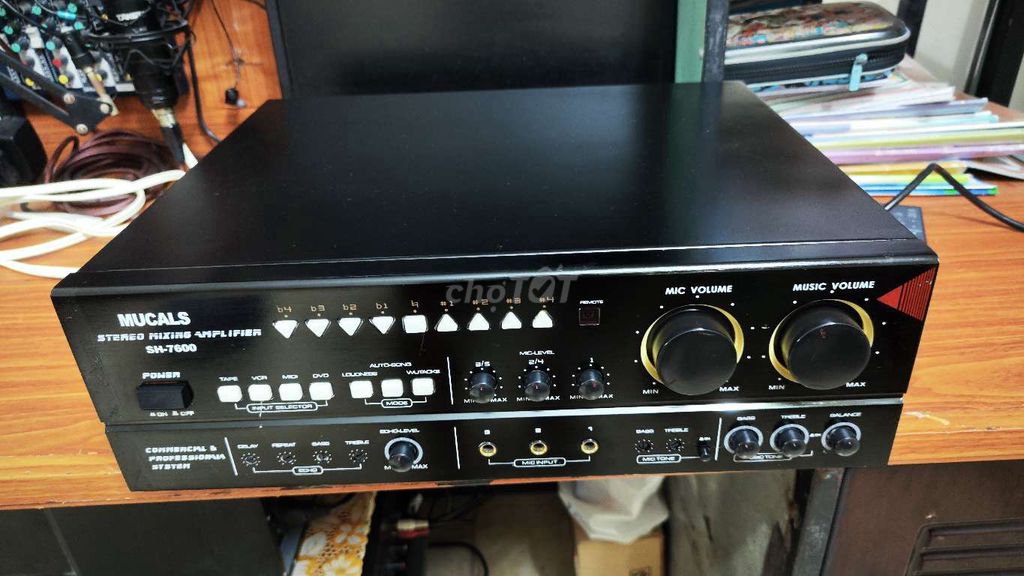 Amply karaoke Mucals SH-7600 Đen 650W 2 kênh. Mua bán Tivi, Âm thanh tại Quận Sơn Trà Đà Nẵng được đăng bởi Hữu Tấn  hình 1