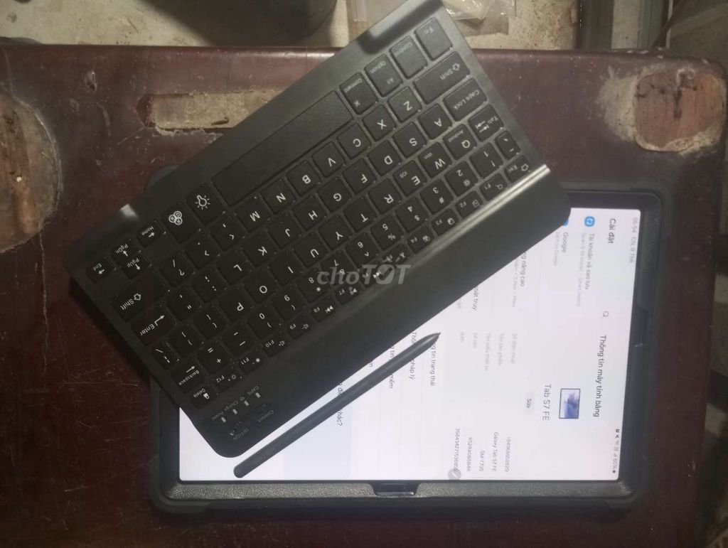 Samsung Galaxy Tab S7 FE 4GB/64GB Đen. Mua bán Máy tính bảng tại Huyện Hòa Thành Tây Ninh được đăng bởi Huỳnh Lam Trường hình 1