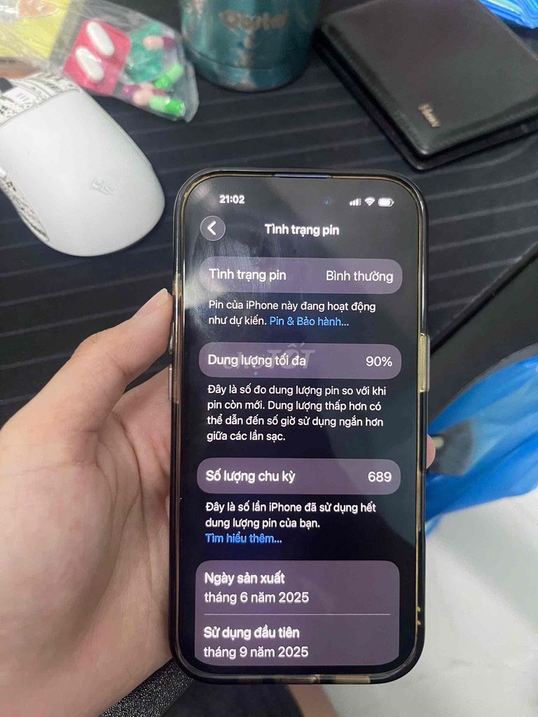 iPhone 16 128GB xanh dương máy đẹp VN/A còn BH. Mua bán Điện thoại tại Quận Gò Vấp Tp Hồ Chí Minh được đăng bởi Phạm Ngọc Long hình 1