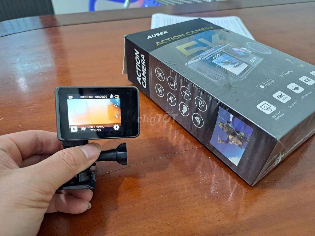 Camera hành động AUSEK 5K Đen Mới 99%. Mua bán Máy ảnh, Máy quay tại Quận Nam Từ Liêm Hà Nội được đăng bởi Nguyễn Tâm  hình 1