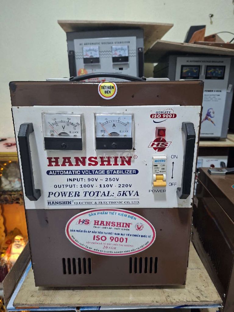 Bán ổn áp Hanshin 5kva dải 90V. Mua bán Nội thất, đồ gia dụng khác tại Huyện Bến Lức Long An được đăng bởi Tình Tuân Group hình 1