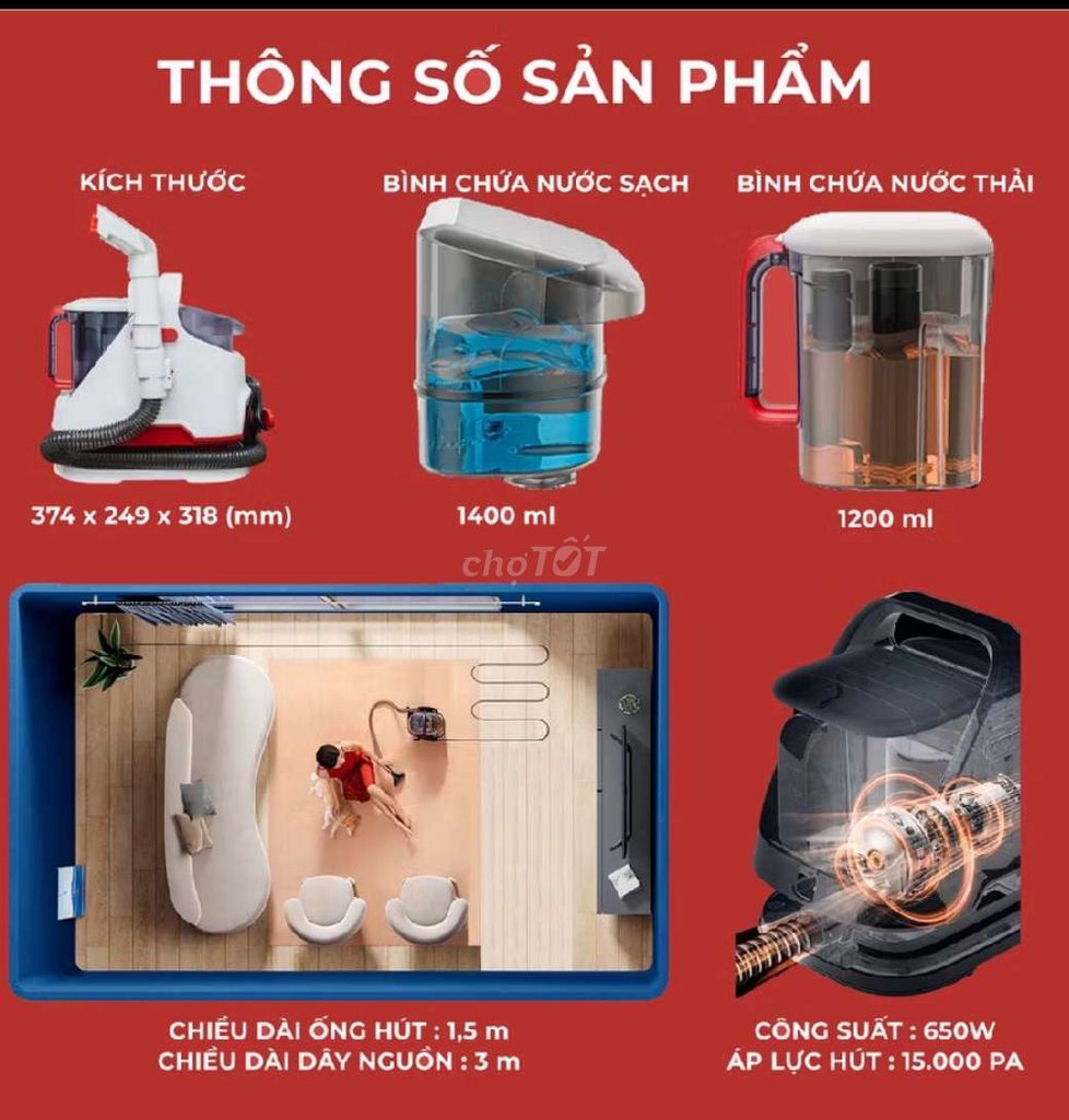 Bán máy giặt thảm, nệm cầm tay gia dụng