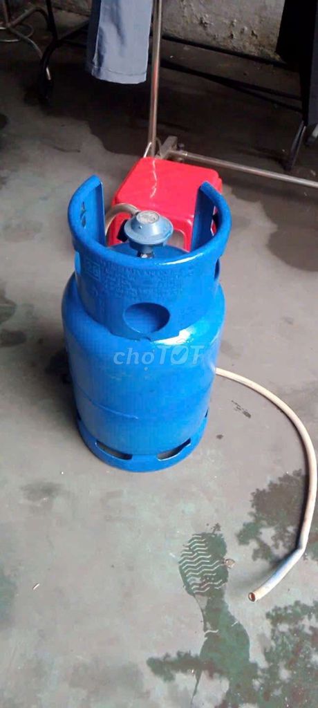 Vỏ bình gas kim loại màu xanh. Mua bán Nội thất, đồ gia dụng khác tại Quận Bình Tân Tp Hồ Chí Minh được đăng bởi sang hình 1