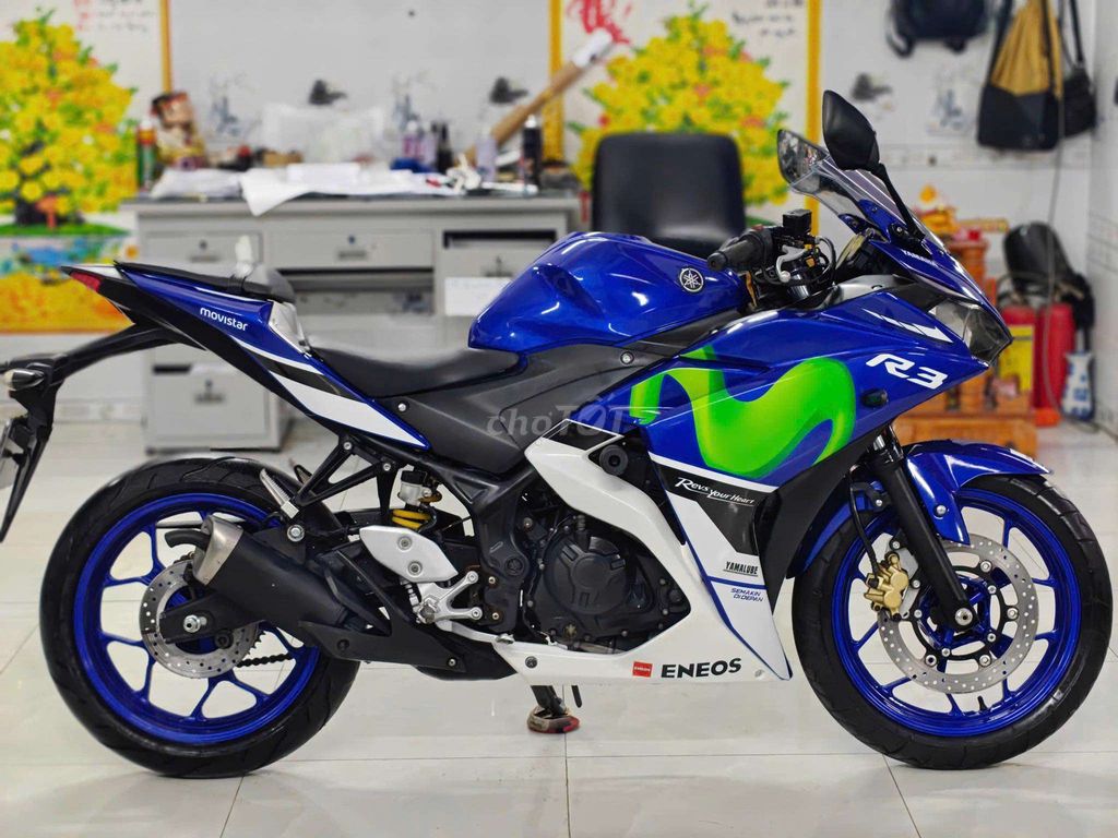 Yamaha R3 2017 Xanh Movistar cần bán hoặc giao lưu. Mua bán Xe máy tại Huyện Bình Chánh Tp Hồ Chí Minh được đăng bởi Hoán Nguyễn hình 5