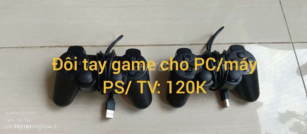 Tay cầm chơi game Đen Mới 99%. Mua bán Thiết bị chơi game tại Quận Nam Từ Liêm Hà Nội được đăng bởi Loi Le hình 1