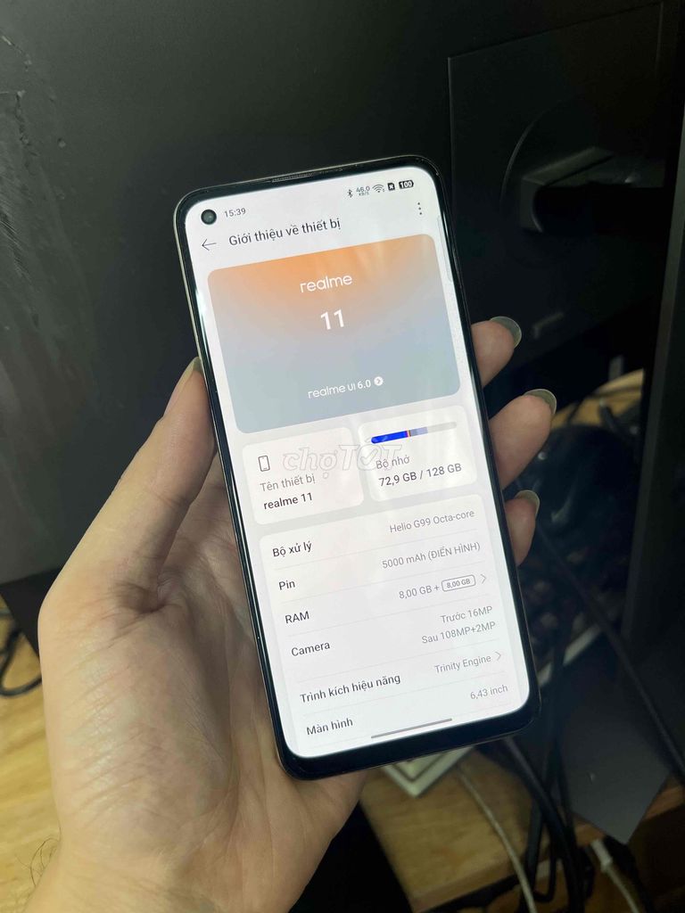 Realme 11 128GB Vàng. Mua bán Điện thoại tại Quận Hai Bà Trưng Hà Nội được đăng bởi Cao Trọng hình 1