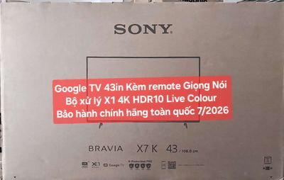 TV 4K Sony KD-43X75K 4K Google TV Bảo Hành 07/2026. Mua bán Tivi, Âm thanh tại Quận 8 Tp Hồ Chí Minh được đăng bởi Nguyen nguyen