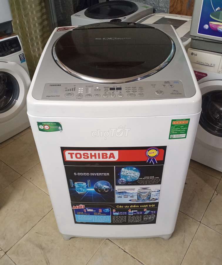 14kg toshiba INVERTER sài tốt có BH bao lắp đặt