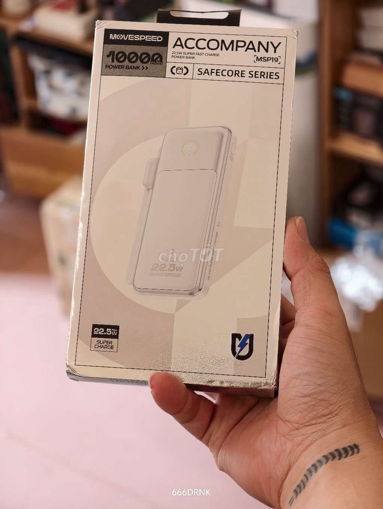 Sạc dự phòng Movespeed 10000mAh. Mua bán Phụ kiện (Màn hình, Chuột...) tại Thành phố Đà Lạt Lâm Đồng được đăng bởi DRNK hình 1