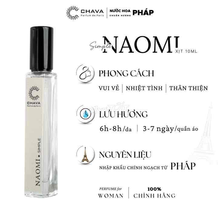 NƯỚC HOA NỮ MINI SIMPLE NAOMI 10ML PHONG CÁCH XỊT